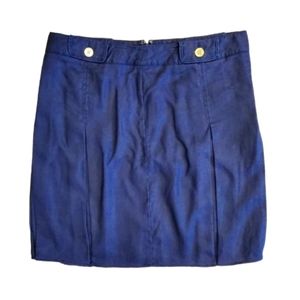 blue pencil skirt